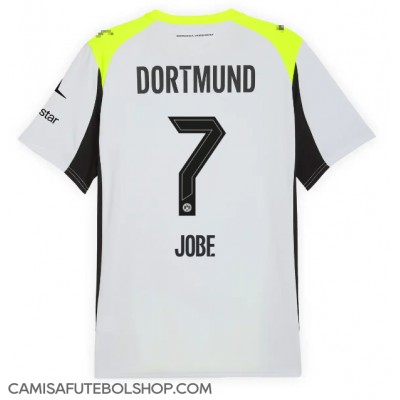 Camisa de time de futebol Borussia Dortmund Jobe Bellingham #7 Replicas 2º Equipamento 2025-26 Manga Curta Camisa de time de futebol Borussia Dortmund Jobe Bellingham #7 Replicas 2º Equipamento 2025-26 Manga Curta